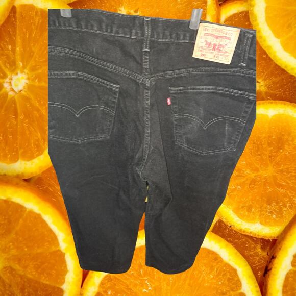 Levi's 550 Black Jeans Size 42 x 30 - Picture 5 of 5